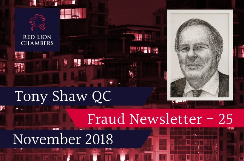 Fraud Newsletter 25 - November 2018