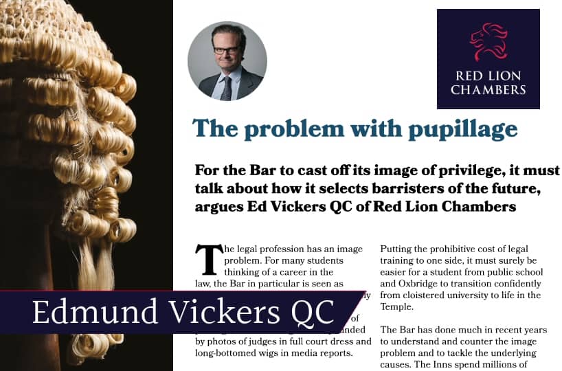 The Problem with Pupillage...