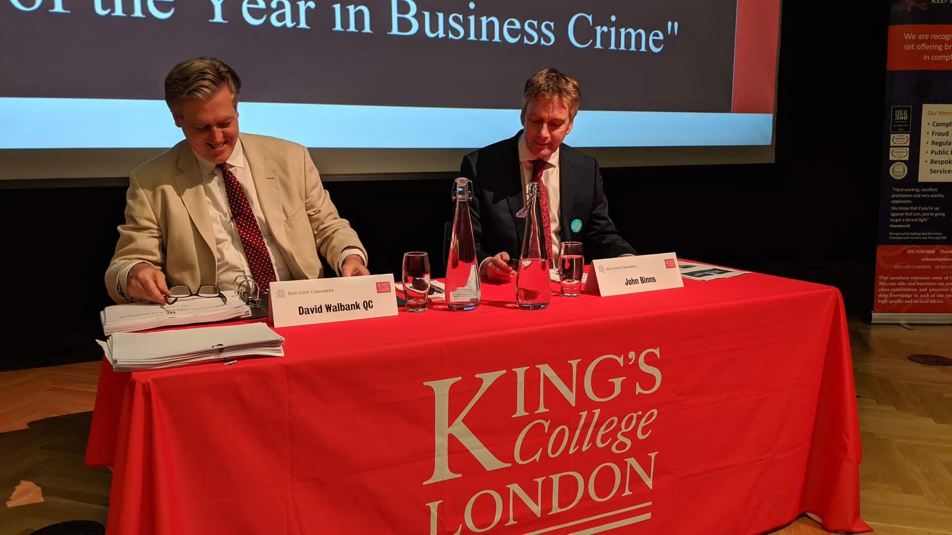 David Walbank QC and John Binns of BCL Solicitors LLP present their ‘Review of the Year in Business Crime’