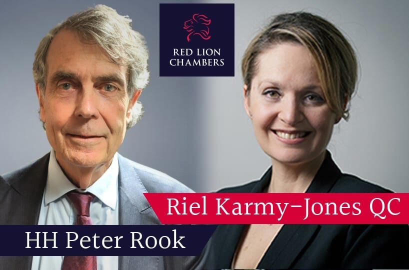 HH Peter Rook QC and Riel Karmy-Jones QC are delighted to have been invited to speak together with Caroline Haughey QC (of Furnival Chambers)