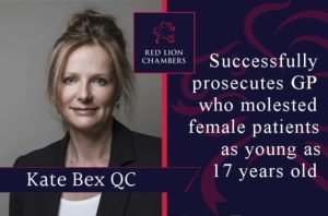 Kate Bex QC successfully prosecutes GP who molested female patients as young as 17 years old
