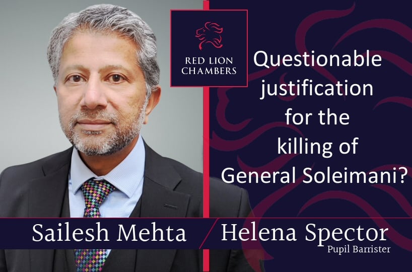 Questionable justification for the killing of General Soleimani?