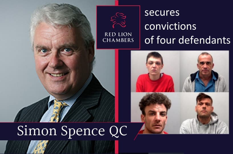 Simon Spence QC secures the convictions of four defendants for a drugs related killing after a 6 week trial at Basildon Crown Court.