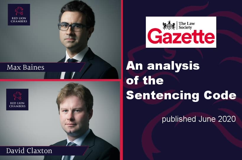An analysis of the Sentencing Code