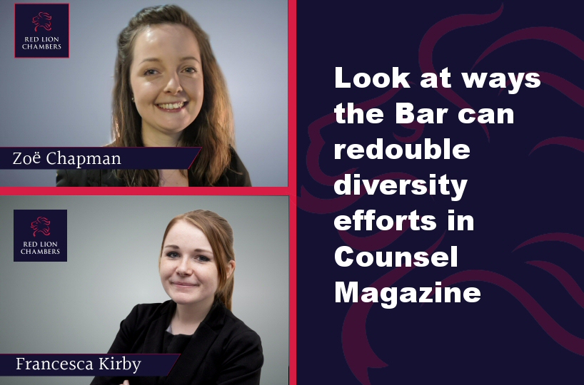 The junior Bar-which makes by far the largest contribution to the diversity of the profession as a whole-is at risk of sinking as a result of lockdown