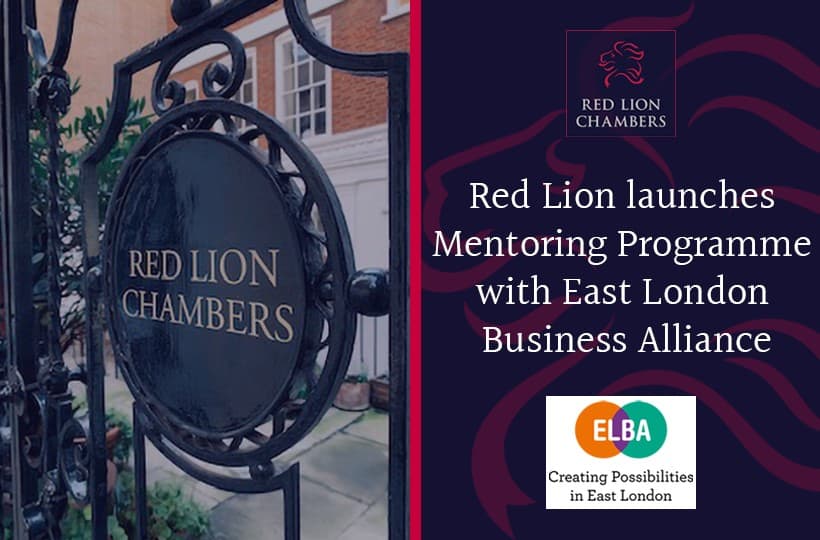 Red Lion launches Mentoring Programme with East London Business Alliance