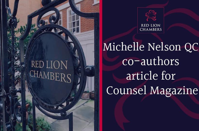 Michelle Nelson QC co-authors article for Counsel Magazine